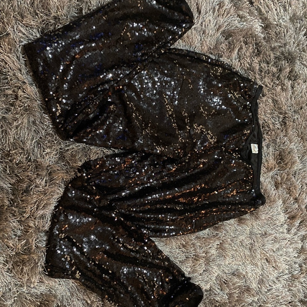 Like new black sparkly pants